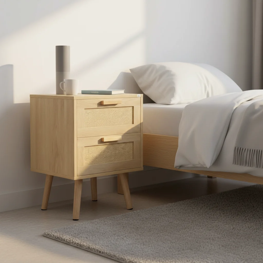 Uso en dormitorio o como mesa auxiliar