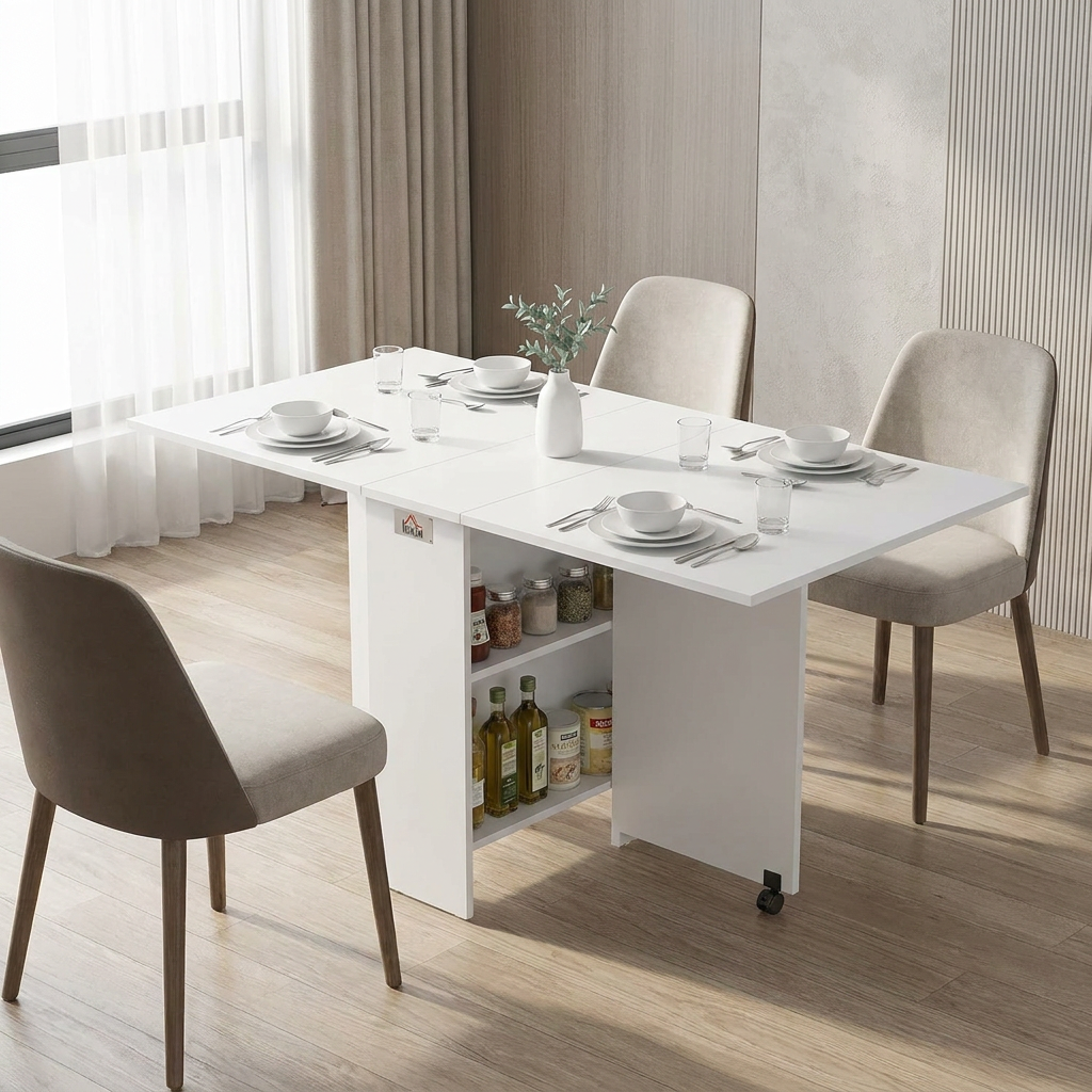 Diseño de la HOMCOM Mesa Plegable: lo que importa en el día a día