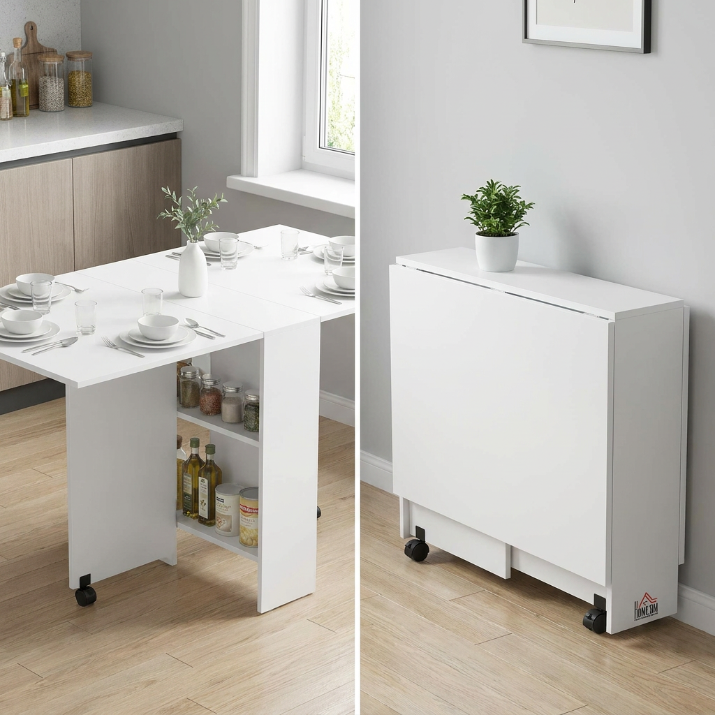 HOMCOM: reseña práctica de la mesa plegable de comedor - commercial_review