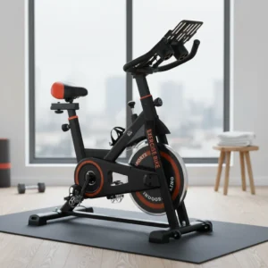 Bicicleta estática HOMCOM con pantalla LCD