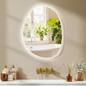 Espejo de baño LED HOMCOM 70x50 cm