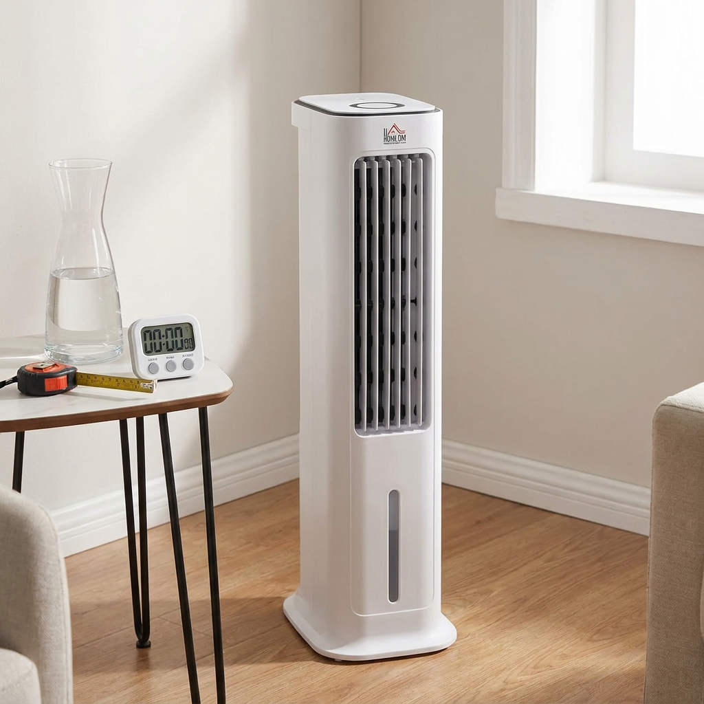 Lectura de especificaciones del modelo HOMCOM de 75 W y 5 L