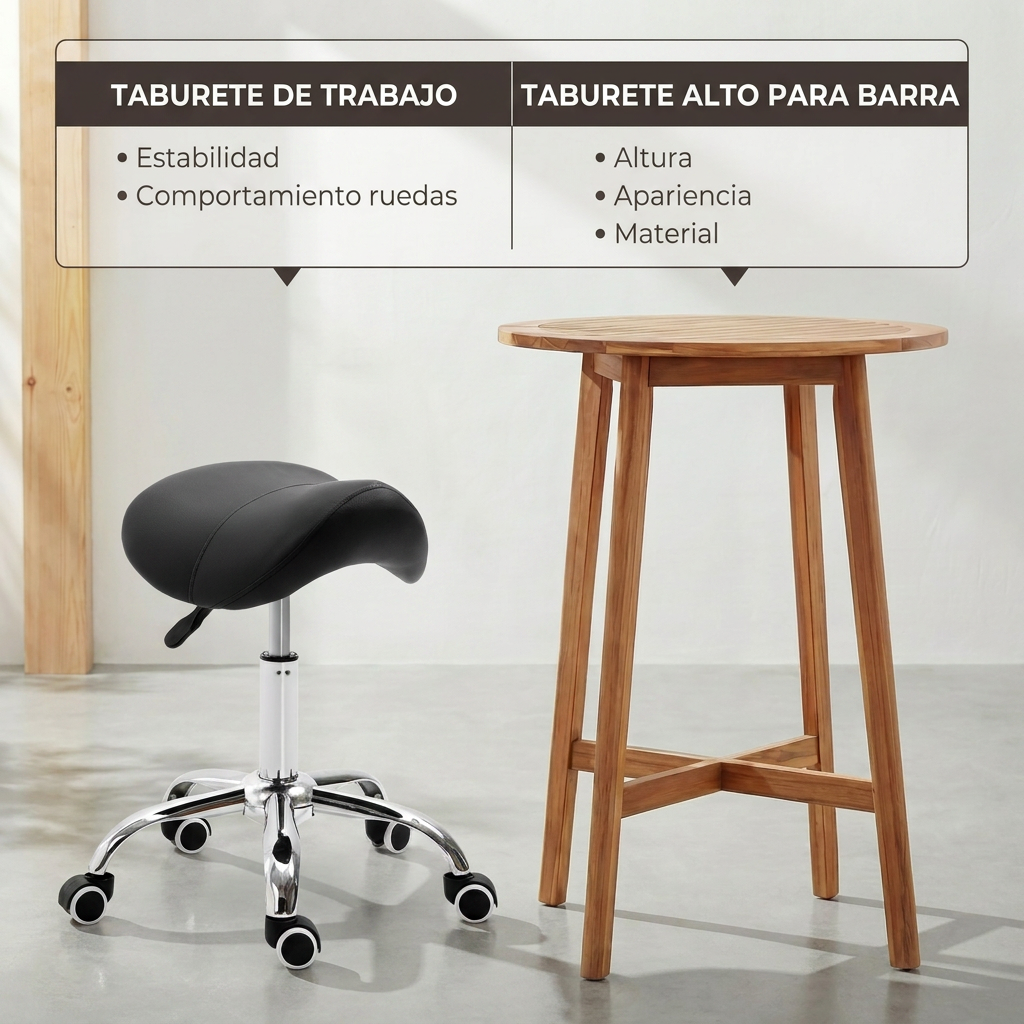Opiniones y comparativa sin ruido: cómo leer "taburete HOMCOM" en tiendas y mercados