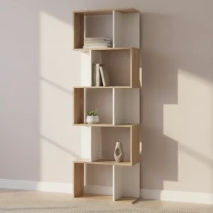 Librería HOMCOM en forma de S de 5 niveles