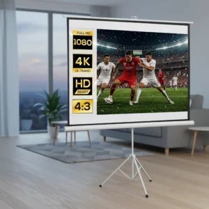 Pantalla de proyección HOMCOM 84" 4:3 con soporte