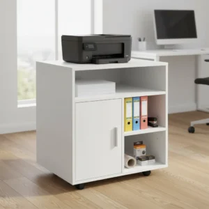Mueble con ruedas para impresora HOMCOM (visión general)