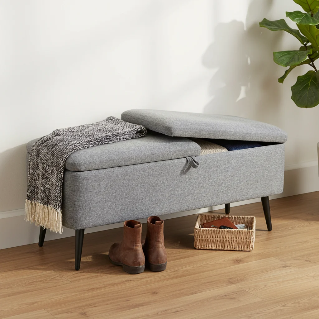Uso en entrada, pie de cama o salón (101 cm de largo)