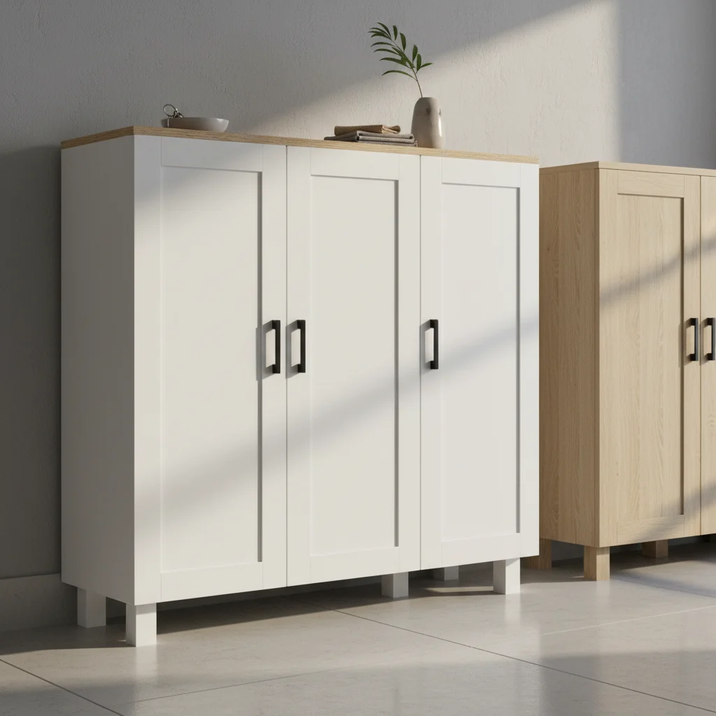Aparador estrecho de 3 puertas HOMCOM