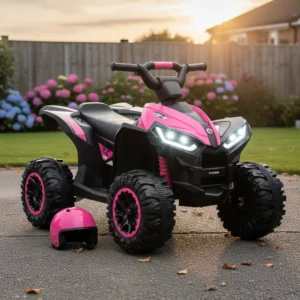 Quad eléctrico infantil 12V rosa HOMCOM