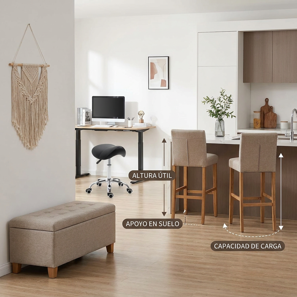 Taburete HOMCOM: guía real para elegir el tipo adecuado - commercial_review