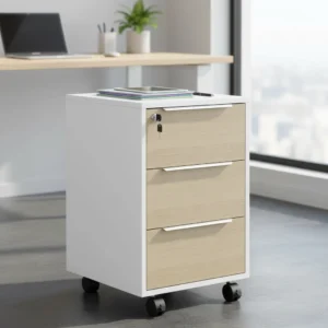 Cajonera de escritorio compacta con ruedas