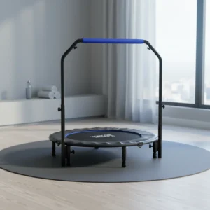 Trampolín de fitness plegable HOMCOM Ø122 cm con manillar