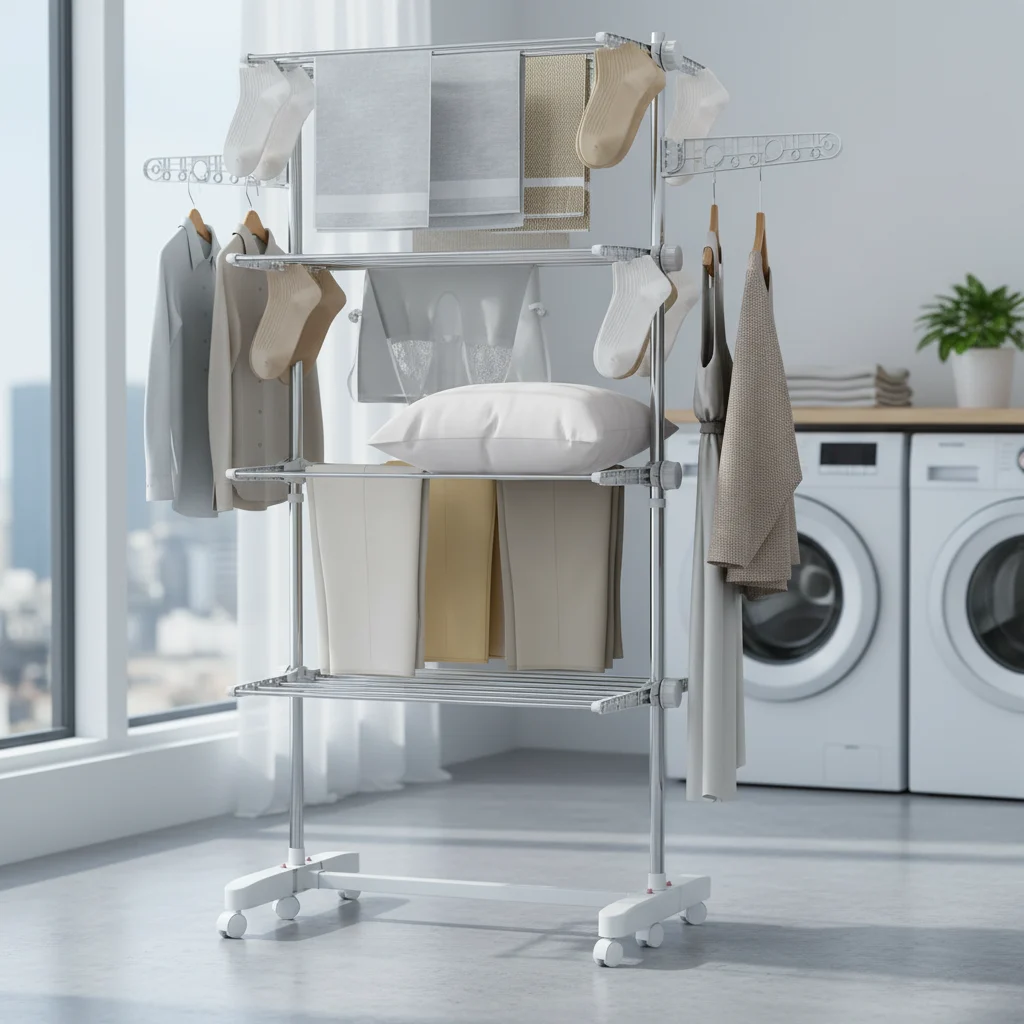Organización y ventilación con laterales abatibles y estantes ajustables