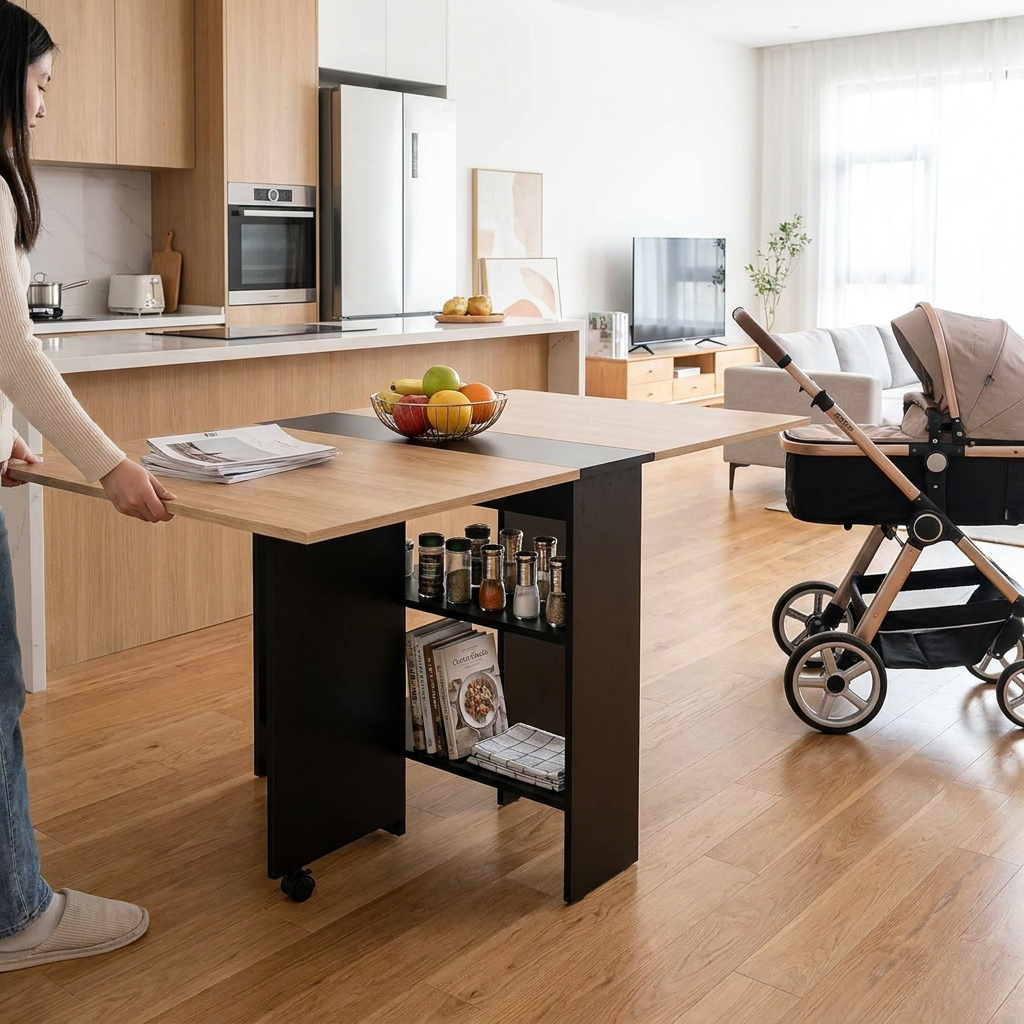 Cuando la mesa plegable con ruedas aporta valor real (y cuándo complica)