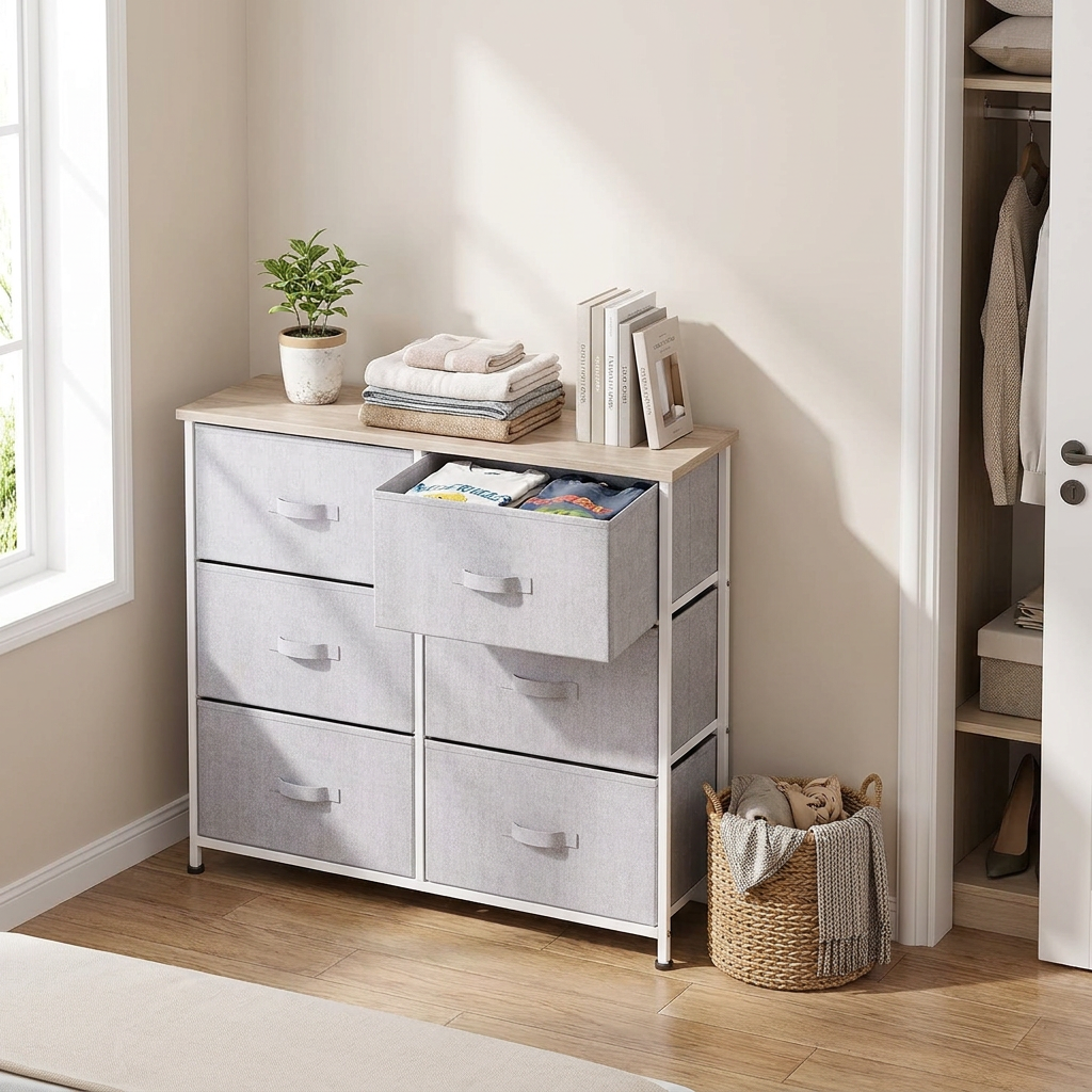 HOMCOM cómoda: qué esperar de una cajonera de tela HOMCOM - commercial_review