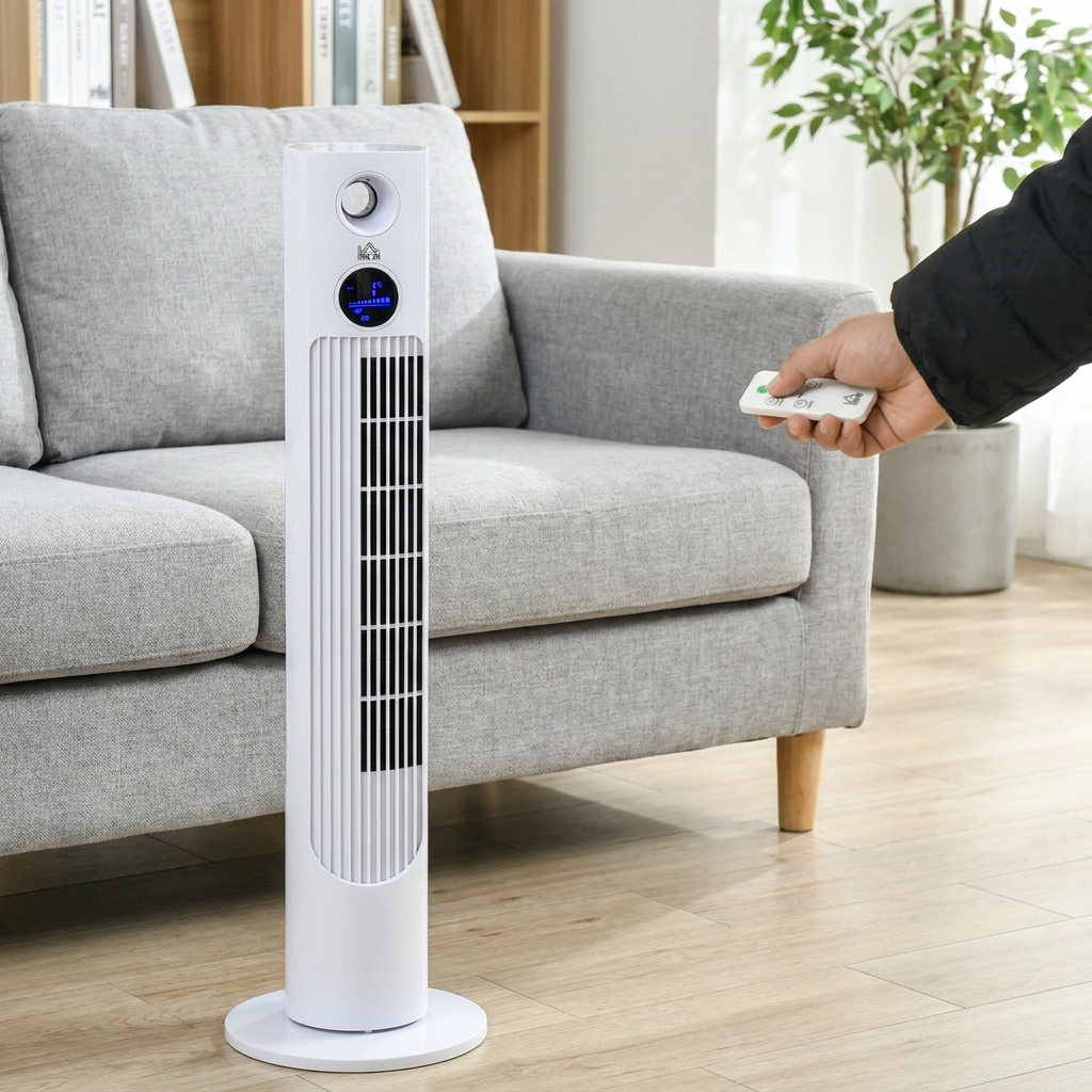 HOMCOM ventilador torre: el punto de equilibrio entre tamaño y confort