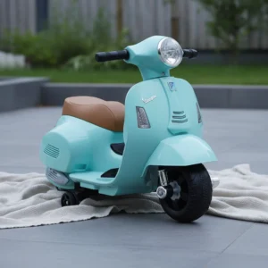 Moto eléctrica tipo Vespa para niños (6V) en verde